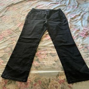 These are charter club black jeans size 16s.